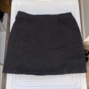 Dark grey mini skirt